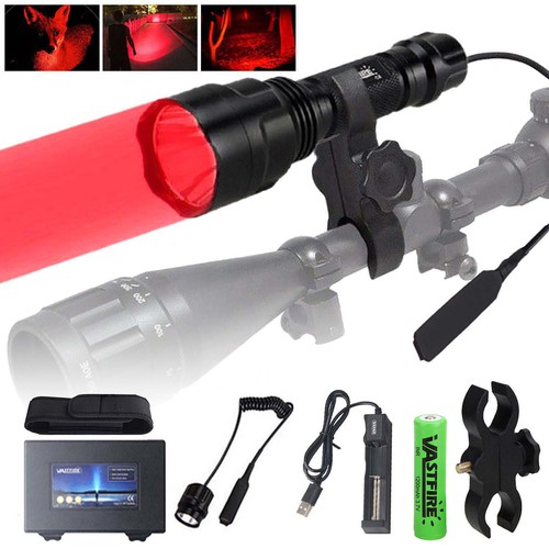 Red led flashlight torch - led,